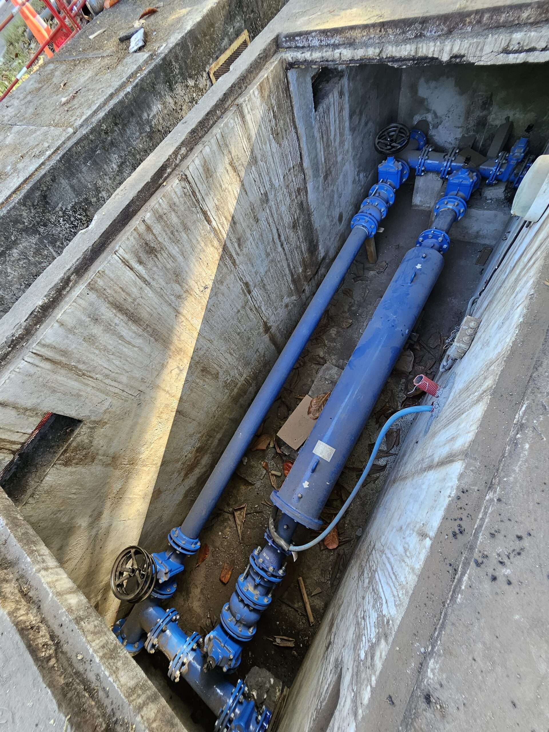 Installation d'un systeme de pompe d'assainissement de l'eau